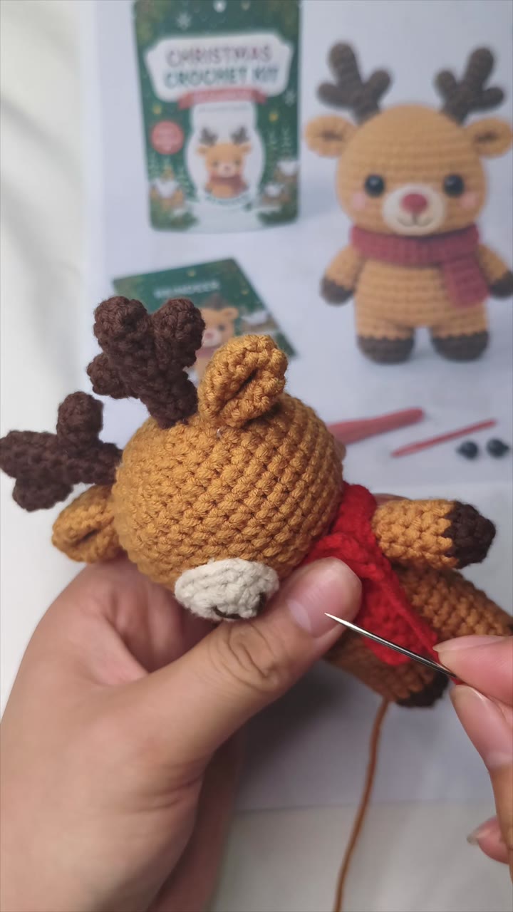 Finished Christmas reindeer