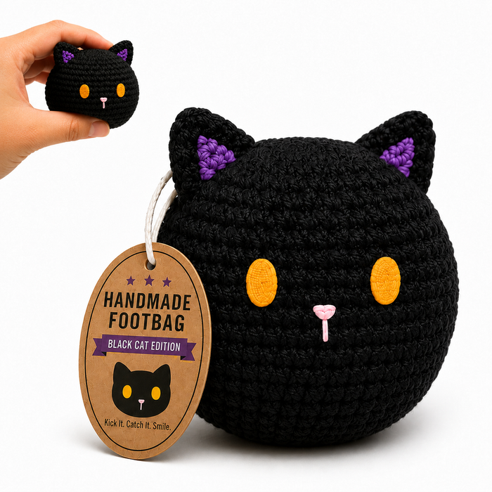 Black Cat Footbag