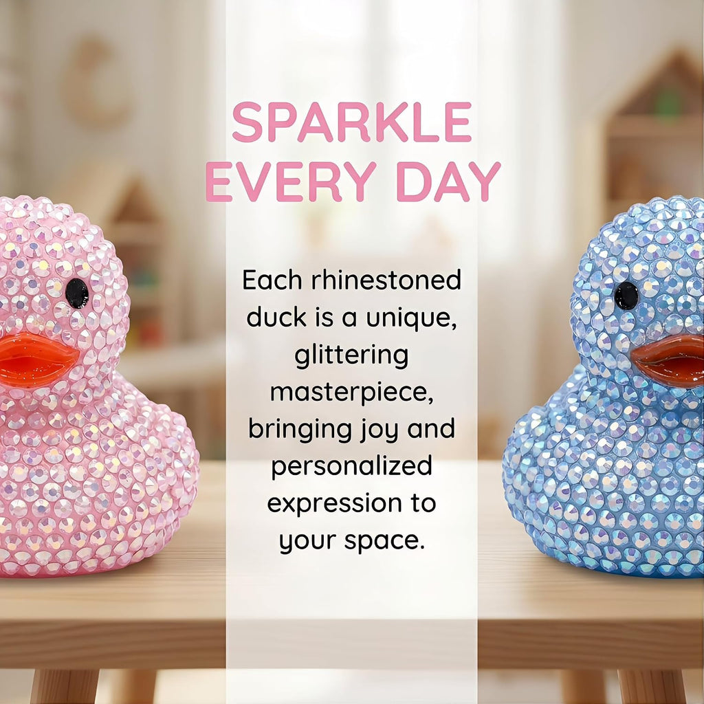 DIY rhinestone rubber duck craft