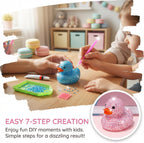 Sparkling rhinestone duck craft