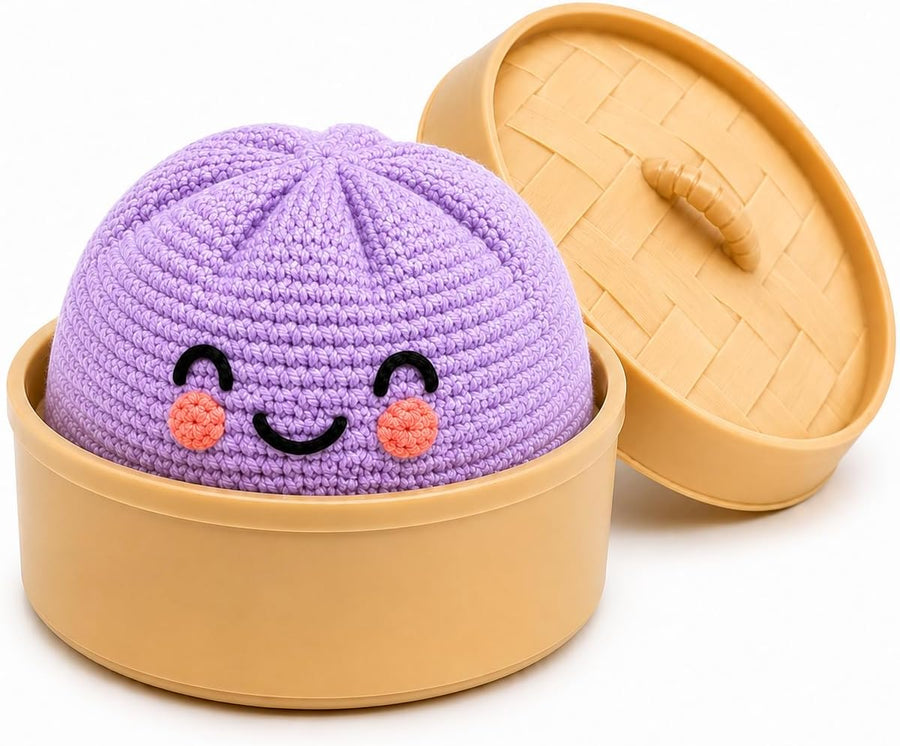 Crochet Bao Bun with Mini Steamer Basket