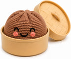 Crochet Bao Bun - Cocoa Brown