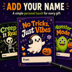Halloween gift tags with From space