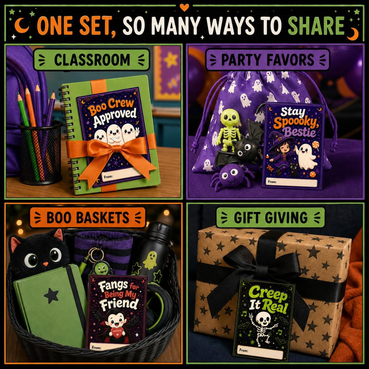36 pack Halloween tag assortment